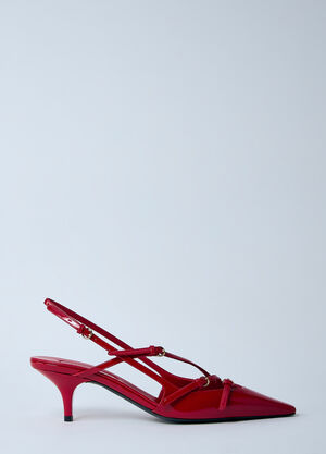 Saint Laurent Décolleté Slingback Heels Black sla0259040