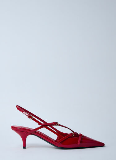 Miu Miu Décolleté Slingback Heels Red miu0260062