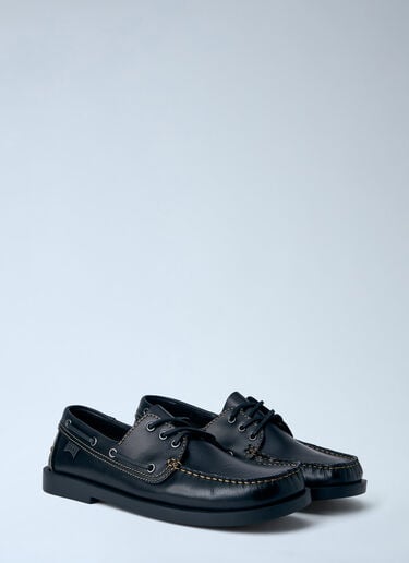 CAMPER Don Leather Boat Shoes Black cmp0164009