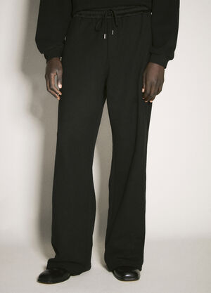 Saint Laurent Wide-Leg Track Pants Black sla0156015