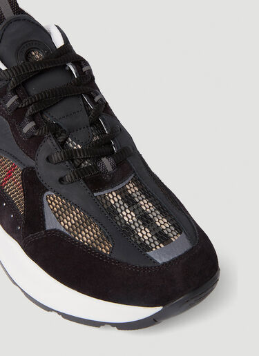 Burberry 格纹网布运动鞋 黑色 bur0152008