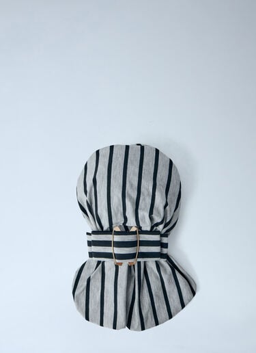 Vaquera Striped Headscarf Grey vaq0264011