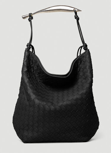 Bottega Veneta Virgule Hobo Shoulder Bag Black bov0154019