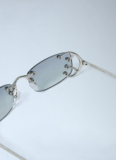 Prada Logo Hardware Sunglasses Silver lpr0362008
