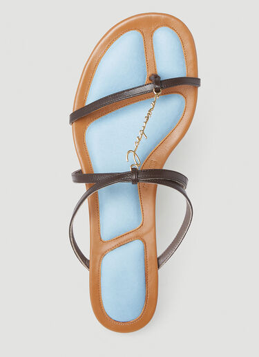 Les Basses Pralu Heeled Sandals Jacquemus Les Basses Pralu Heeled Sandals Brown jac0251057
