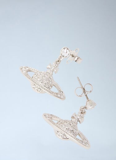 Vivienne Westwood Mini Bas Relief Drop Earrings Silver vvw0249080