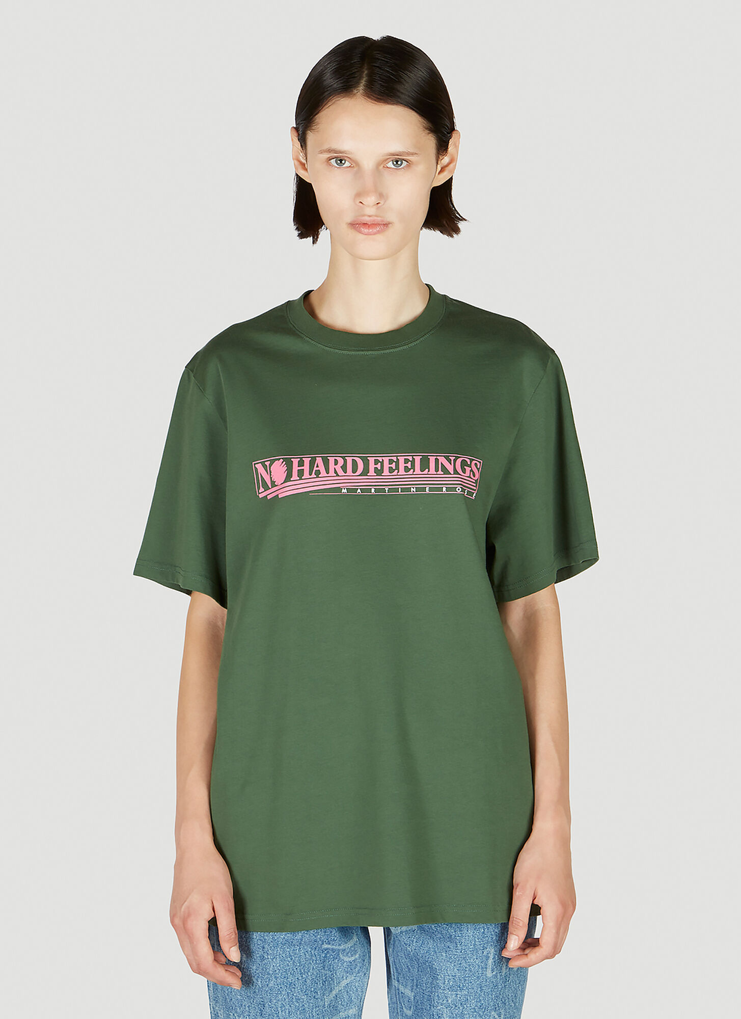 Martine Rose No Hard Feelings T-shirt Female Green