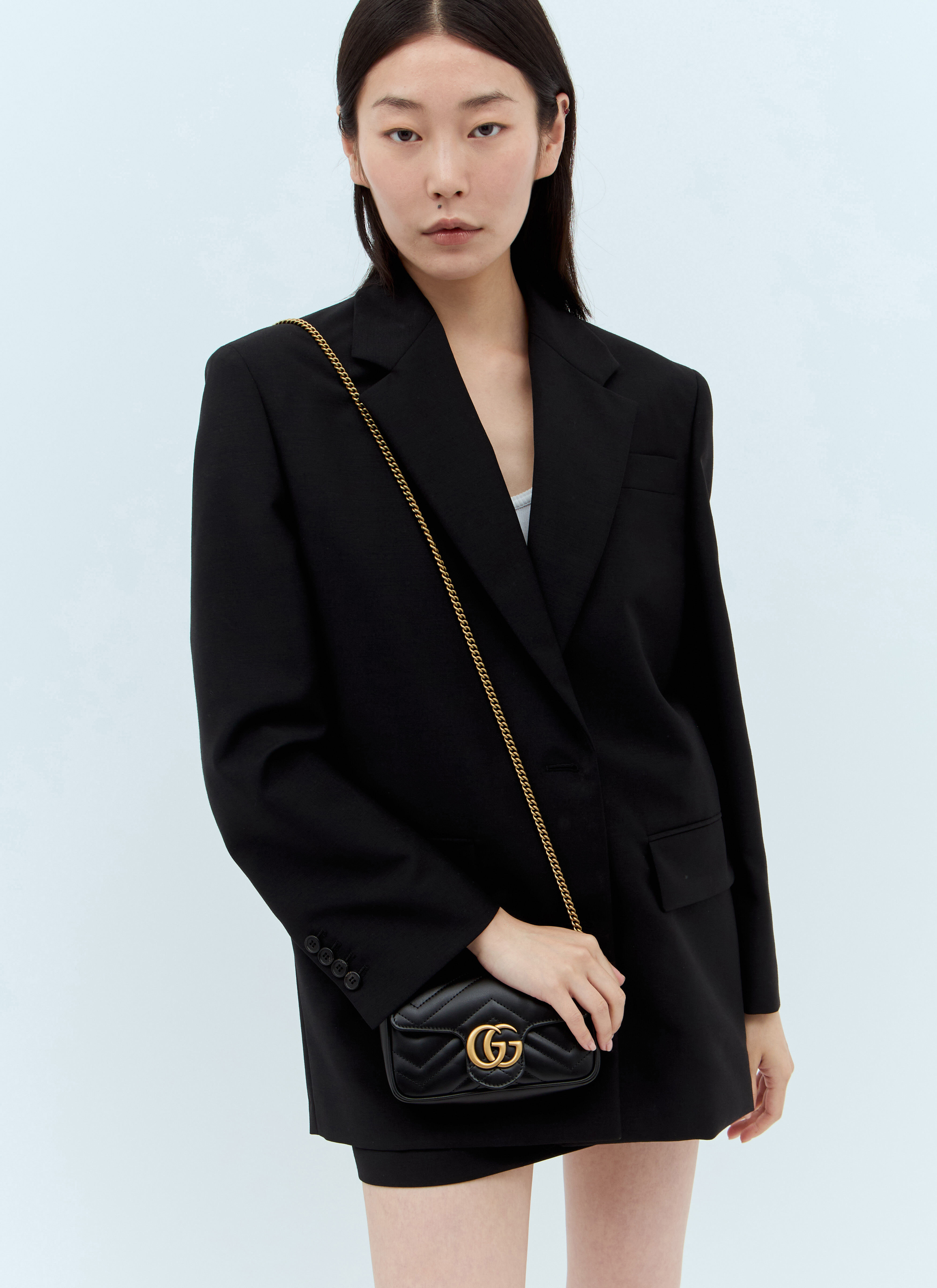 Gucci [GG 마몽트] 수퍼 미니 숄더 백 베이지 guc0345002