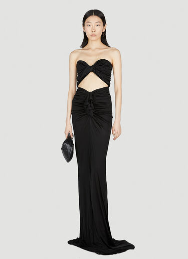 Saint Laurent 镂空连衣裙 黑色 sla0252011