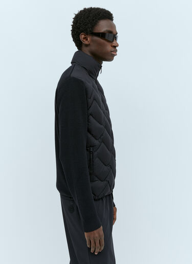 Zip-Up Down Cardigan Moncler Zip-Up Down Cardigan Black mon0155036