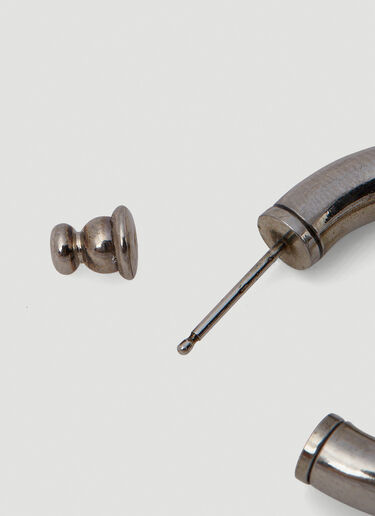 Acne Studios Coin Charm Earring Silver acn0250086