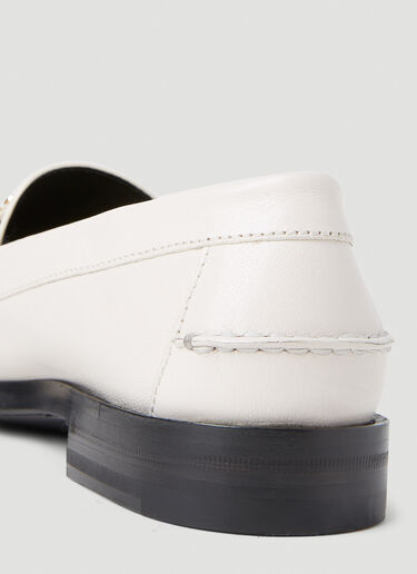 Gucci Logo Plaque Loafers White guc0252089