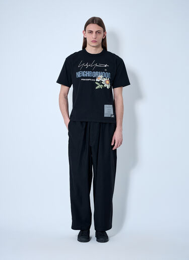 Yohji Yamamoto Logo Motif T-Shirt Black yoy0160022