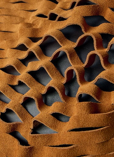 Kiko Kostadinov Fiore Twisted Shoulder Bag Brown kko0264011