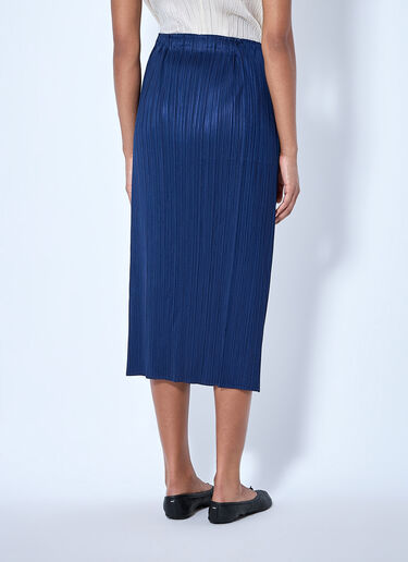 LN-CC® - Pleats Please Issey Miyake: May Midi Skirt - Blue Pleats Please Issey Miyake May Midi Skirt Blue plp0265006