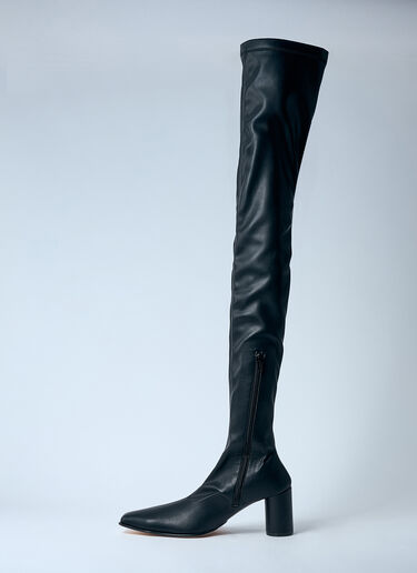 MM6 Maison Margiela Over-The-Knee Boots Black mmm0258006