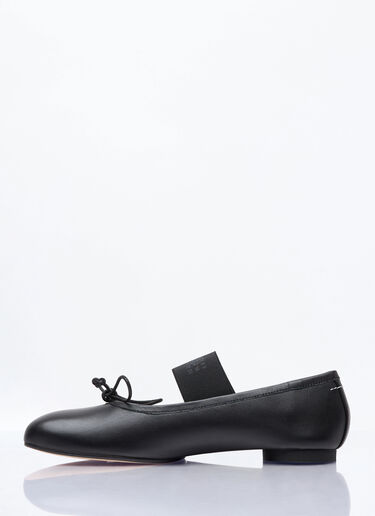MM6 Maison Margiela 脚趾廓形芭蕾鞋 黑色 mmm0257012