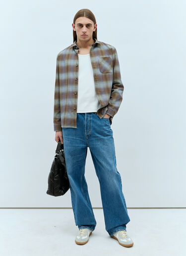 A.P.C. 法兰绒衬衫 棕色 apc0155004