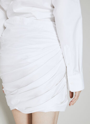 Alexander Wang Draped Back Dress White awg0253057