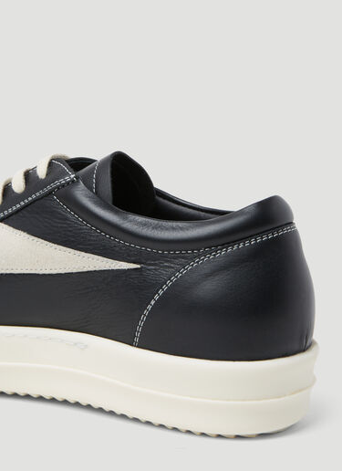 Rick Owens 复古皮革运动鞋 黑 ric0153021