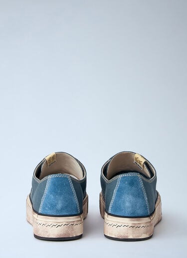 LN-CC® - Visvim: Skagway Lo G.Patten Sneakers - Blue Visvim Skagway Lo G.Patten Sneakers Blue vis0164001