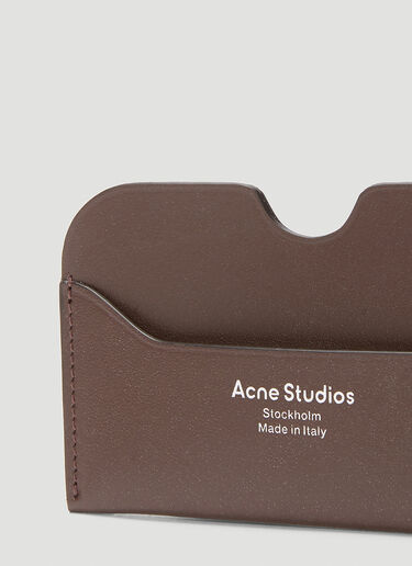 Acne Studios Elmas Card Holder Brown acn0346031