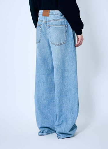 Alexander Wang Oversized Round Low Rise Jeans Blue awg0259029