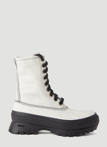 Jil Sander Lace-Up Boots White jil0245064