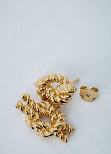 TOTEME Rope Knot Earrings Gold tot0261077