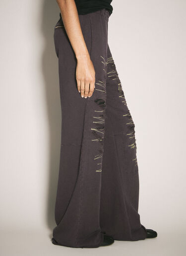 MM6 Maison Margiela Distressed Track Pants Purple mmm0258003