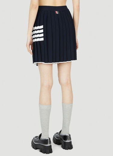 Thom Browne Four Bar Pleated Skirt Blue thb0251015