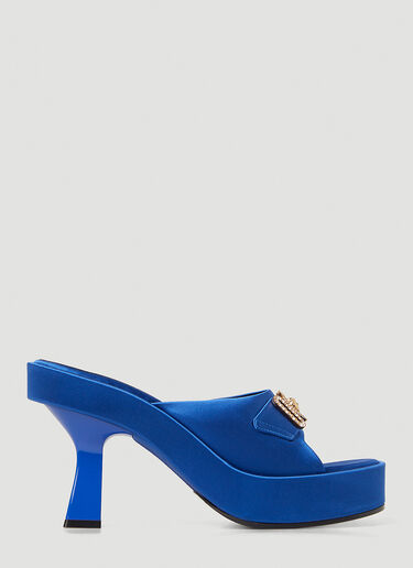 Versace Medusa Biggie 高跟穆勒鞋 蓝 vrs0249056