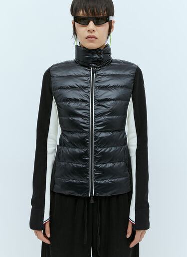 Moncler Grenoble ジップアップダウンカーディガン ブラック mog0253026