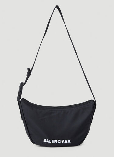 Balenciaga Sling Wheel Small Shoulder Bag Black bal0245056