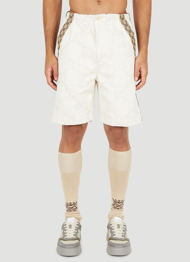 Gucci Maxi GG Bermuda Shorts Cream guc0150316