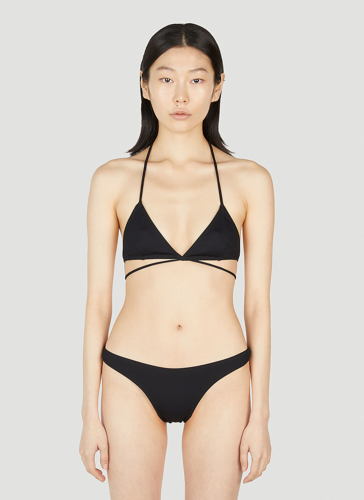 Shop Lido Tredici Bikini Set In Black