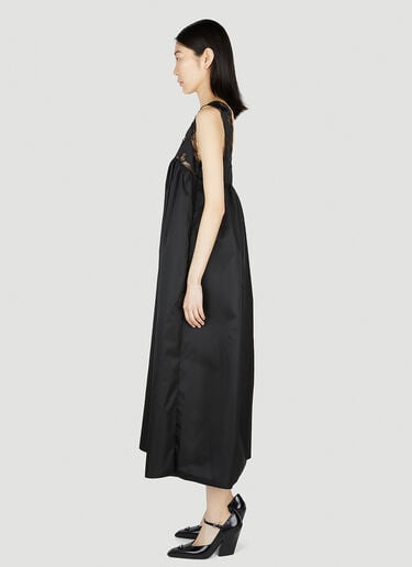 Prada Re-Nylon Lace Trim Dress Black pra0252050