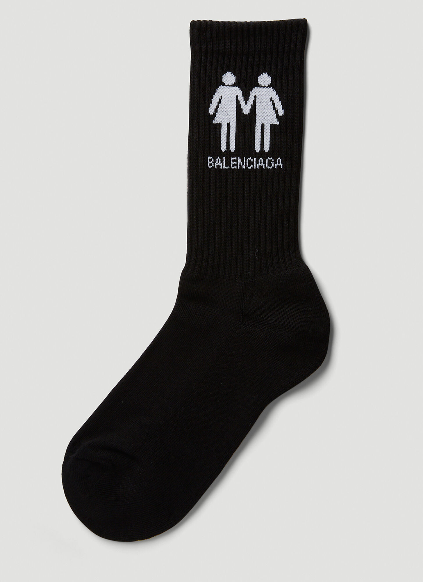 Balenciaga Pride Tennis Socks In Black