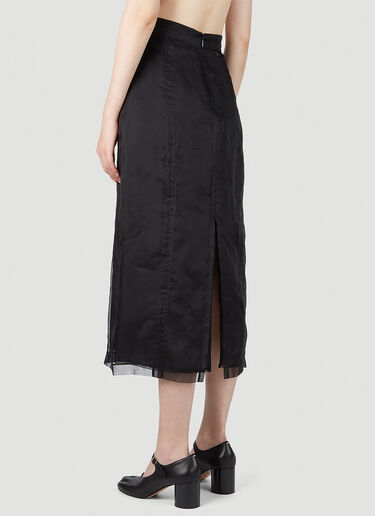Gucci 欧根纱中长半裙 黑色 guc0251024