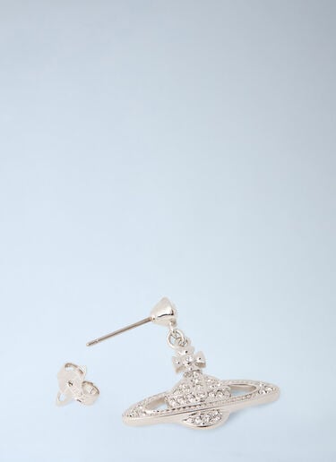 Vivienne Westwood Mini Bas Relief Drop Earrings Silver vvw0249080