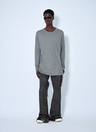 LN-CC® - Rick Owens: Bolan Bootcut Jeans - Grey Rick Owens Bolan Bootcut Jeans Grey ric0165053