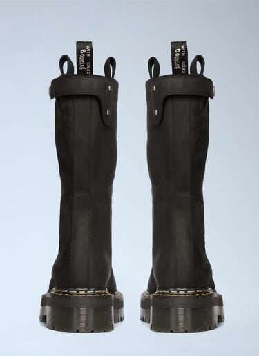 LN-CC® - Rick Owens x Dr. Martens: Quad Sole Pull On Boots - Black Rick Owens x Dr. Martens Quad Sole Pull On Boots Black rod0166002