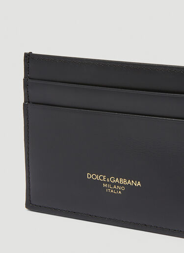 Dolce & Gabbana Logo Print Card Holder Black dol0147065