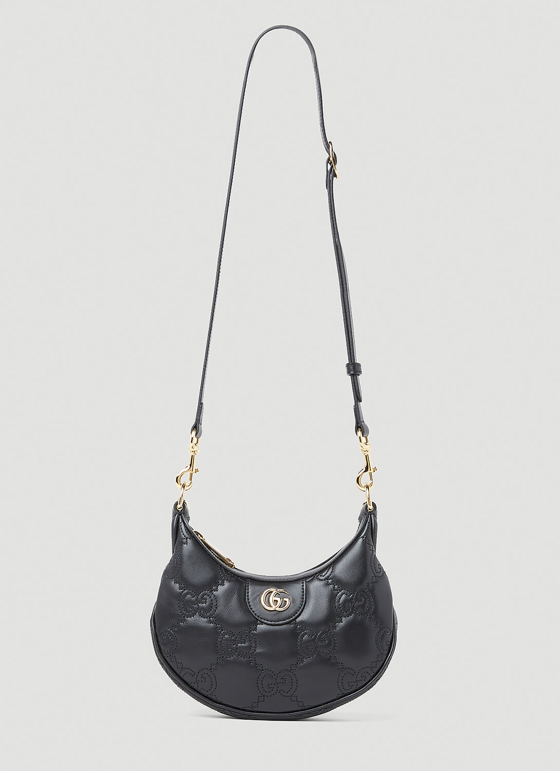 Gucci Gg Matelasse Mini Shoulder Bag In Black