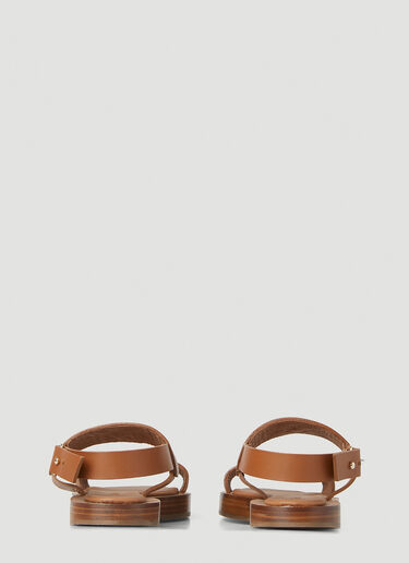 Max Mara Diana 샌들 브라운 max0252038