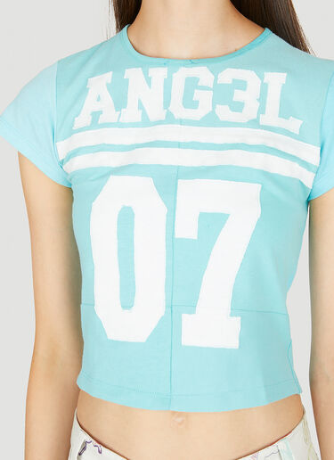Ang3l T-셔츠 Collina Strada Ang3l T-셔츠 블루 cst0249007