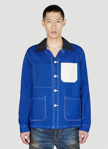 Junya Watanabe Colour Block Jacket Blue jwn0152007