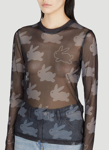 JW Anderson Underpinning Long Sleeve Top Black jwa0253007