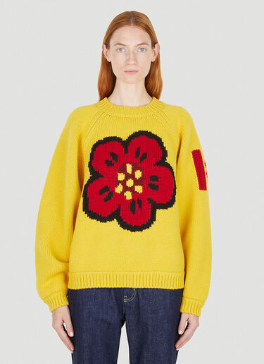 Kenzo Graphic Comfort Sweater Yellow knz0250005