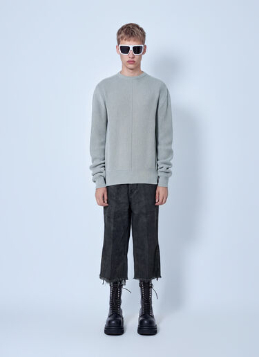 Rick Owens Fisherman Round Neck Sweater Grey ric0165037